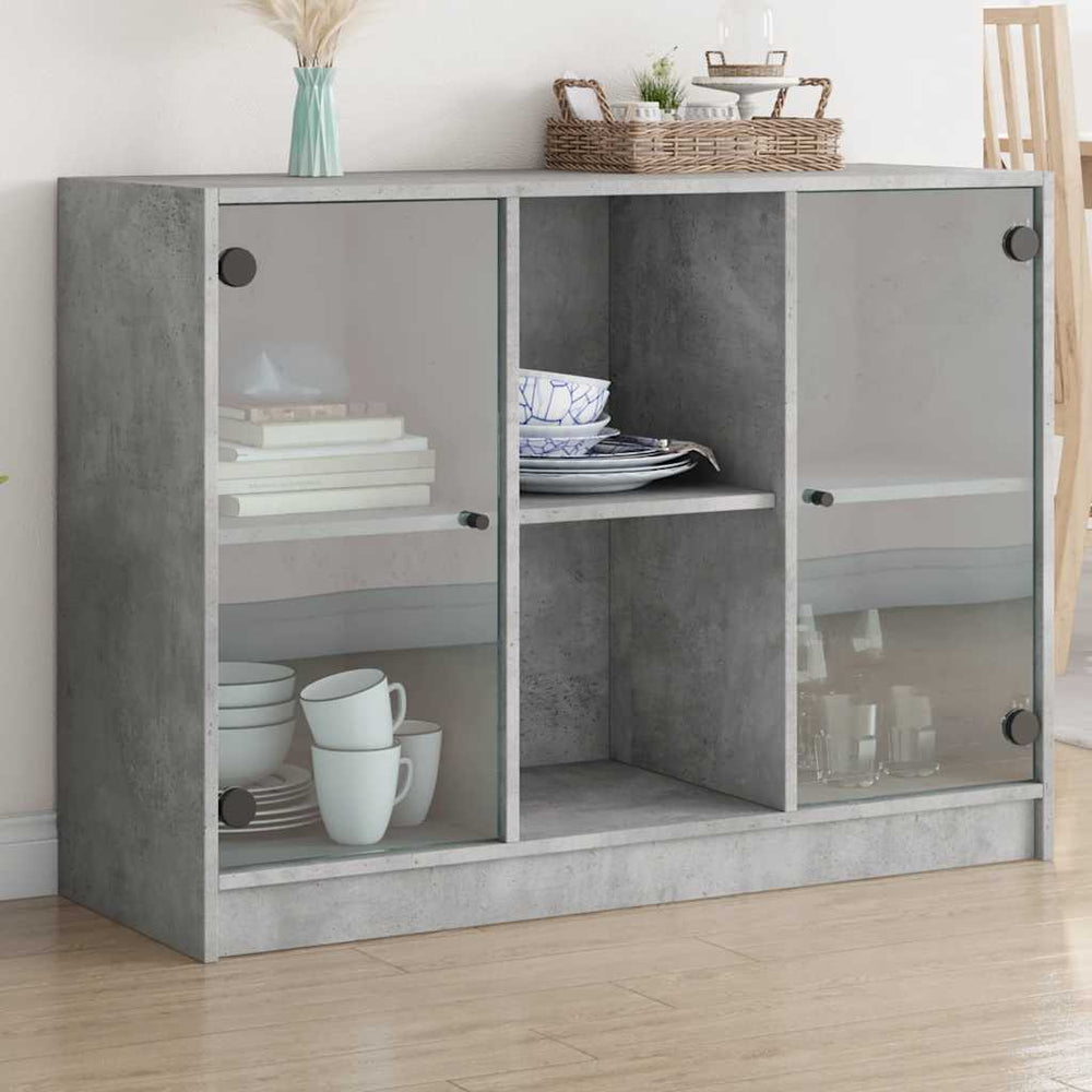 Betongraues Sideboard 102 cm