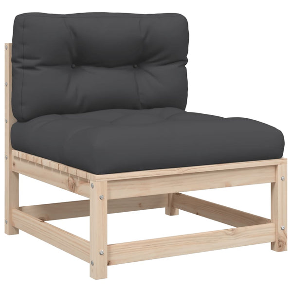 vidaXL 9-piece Garden Sofa Set with Cushions Solid Pine Wood