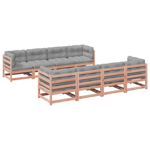 vidaXL 9-piece Garden Sofa Set with Cushions Solid Douglas Fir Wood