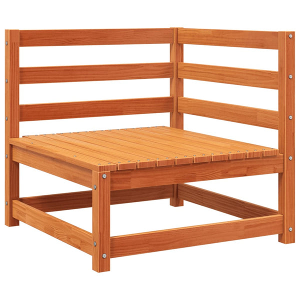 vidaXL 4-Piece Garden Sofa Set Waxed Brown Solid Pine Wood
