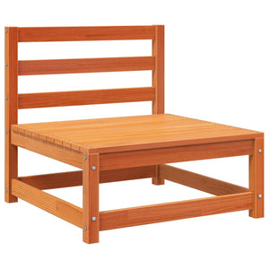 vidaXL 4-Piece Garden Sofa Set Waxed Brown Solid Pine Wood