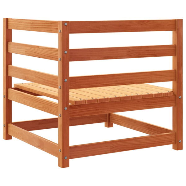 vidaXL 4-Piece Garden Sofa Set Waxed Brown Solid Pine Wood