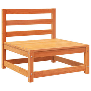 vidaXL 10-Piece Garden Sofa Set Waxed Brown Solid Pine Wood