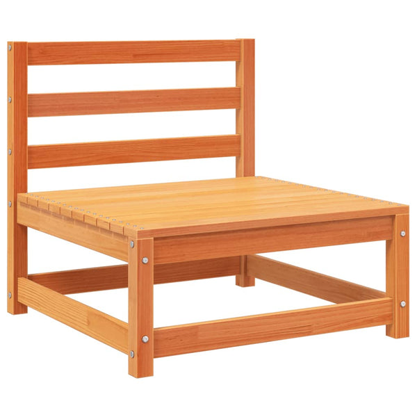 vidaXL 10-Piece Garden Sofa Set Waxed Brown Solid Pine Wood