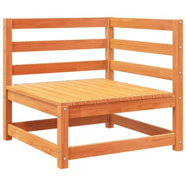 vidaXL 10-Piece Garden Sofa Set Waxed Brown Solid Pine Wood