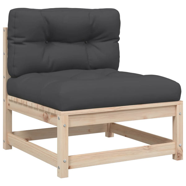 vidaXL 10-Piece Garden Sofa Set with Cushions Solid Pine Wood