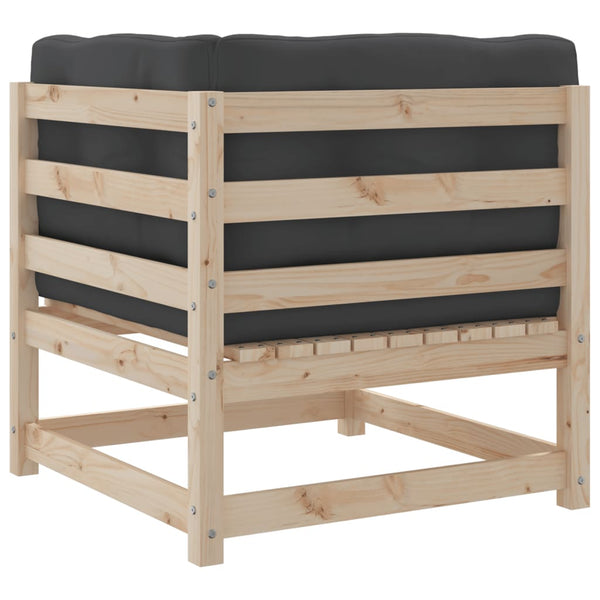 vidaXL 10-Piece Garden Sofa Set with Cushions Solid Pine Wood