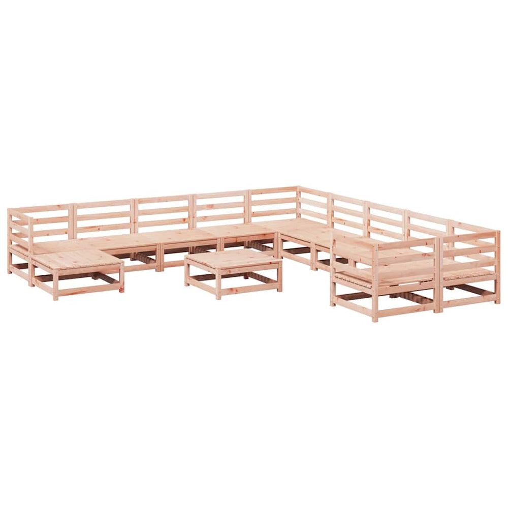 vidaXL 12-piece Garden Sofa Set Solid Douglas Fir Wood