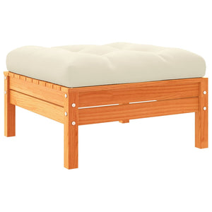 vidaXL 12-piece Garden Sofa Set with Cushions Honey Brown Pine Wood