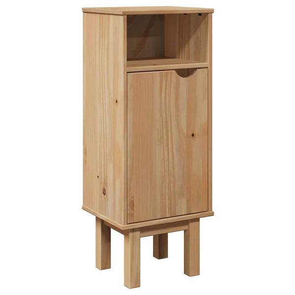 vidaXL Bathroom Cabinet OTTA 35x30x90 cm Solid Pine Wood