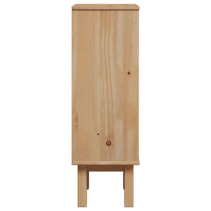 vidaXL Bathroom Cabinet OTTA 35x30x90 cm Solid Pine Wood