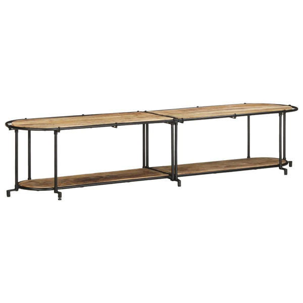 vidaXL TV Cabinet 200x42x40 cm Rough Mango Wood