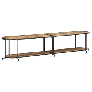 vidaXL TV Cabinet 200x42x40 cm Rough Mango Wood