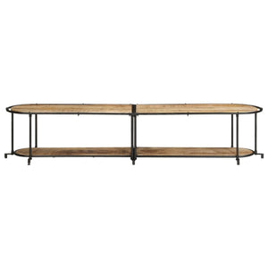 vidaXL TV Cabinet 200x42x40 cm Rough Mango Wood