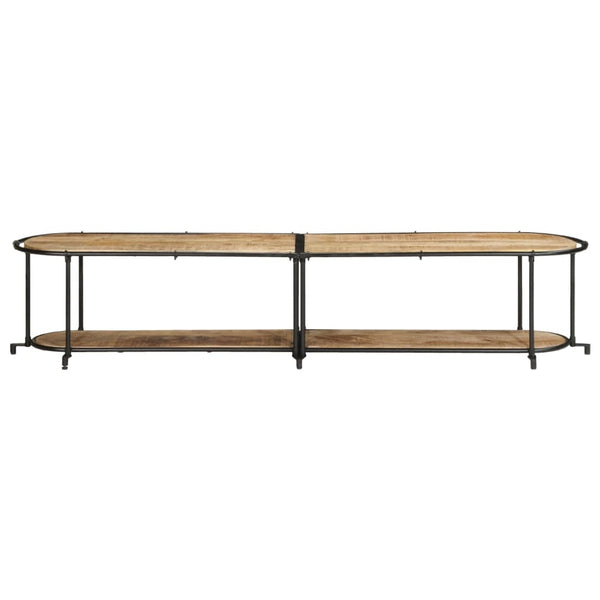 vidaXL TV Cabinet 200x42x40 cm Rough Mango Wood