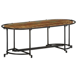 vidaXL Coffee Table 110x55x40 cm Solid Reclaimed Wood