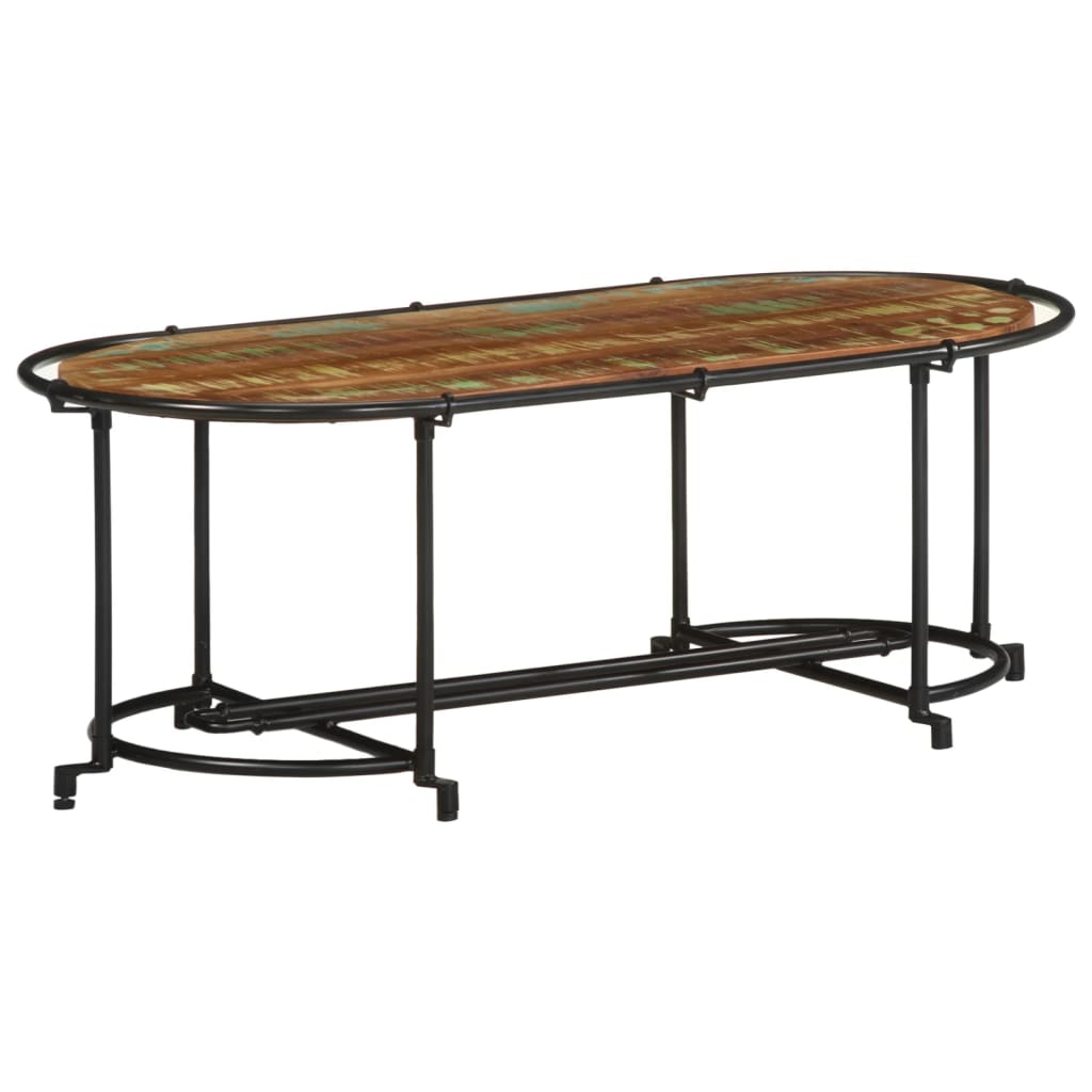 vidaXL Coffee Table 110x55x40 cm Solid Reclaimed Wood