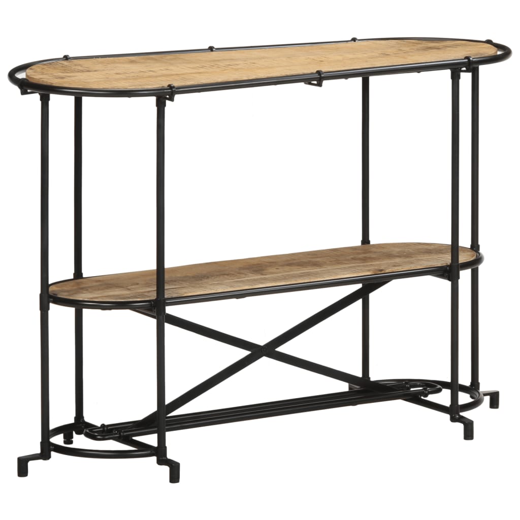 vidaXL Console Table 110x42x76 cm Rough Mango Wood