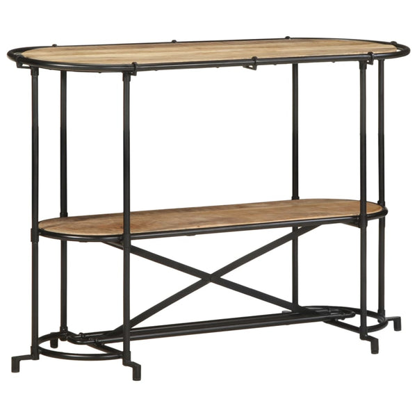 vidaXL Console Table 110x42x76 cm Rough Mango Wood