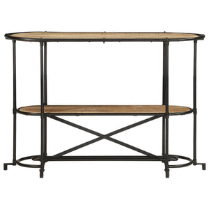 vidaXL Console Table 110x42x76 cm Rough Mango Wood