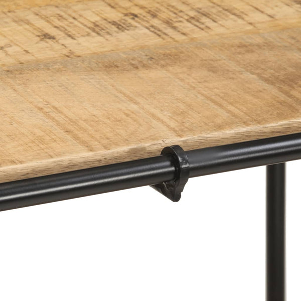 vidaXL Console Table 110x42x76 cm Rough Mango Wood