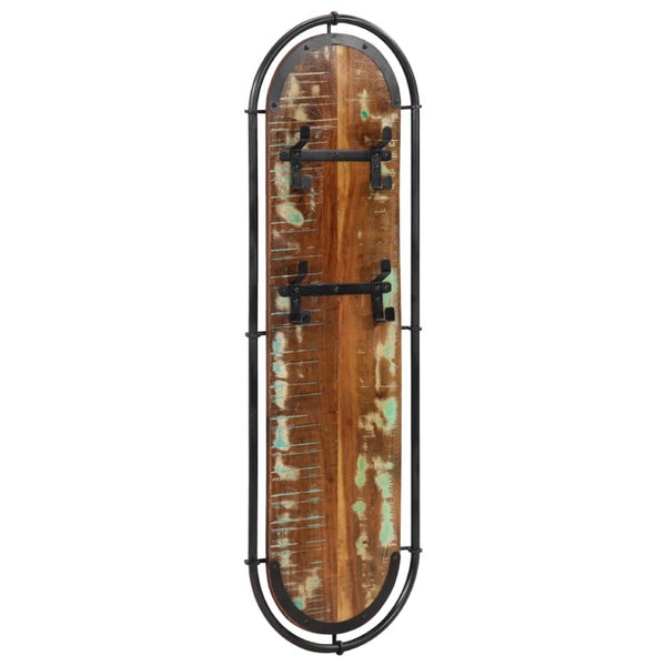 vidaXL Wall-Mounted Coat Racks with 4 Hooks 2 pcs. Solid Reclaimed Wood