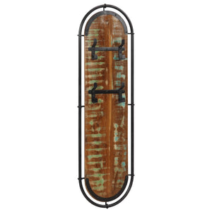vidaXL Wall-Mounted Coat Racks with 4 Hooks 2 pcs. Solid Reclaimed Wood