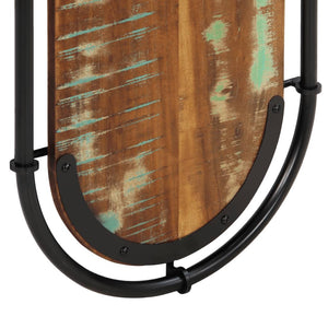 vidaXL Wall-Mounted Coat Racks with 4 Hooks 2 pcs. Solid Reclaimed Wood