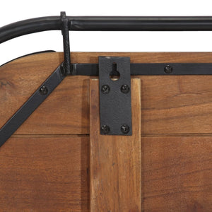 vidaXL Wall Coat Rack with 5 Hooks Solid Reclaimed Wood