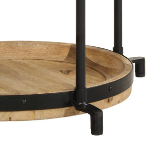 vidaXL Side Table Ø55x83 cm Solid Mango Wood