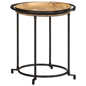 vidaXL 2-Piece Side Table Set Solid Mango Wood