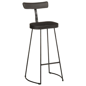 vidaXL Bar Stools 2 pcs Black 49x43x103 cm Solid Mango Wood