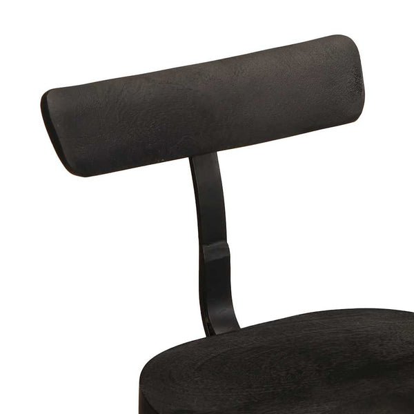 vidaXL Bar Stools 2 pcs Black 49x43x79 cm Solid Mango Wood