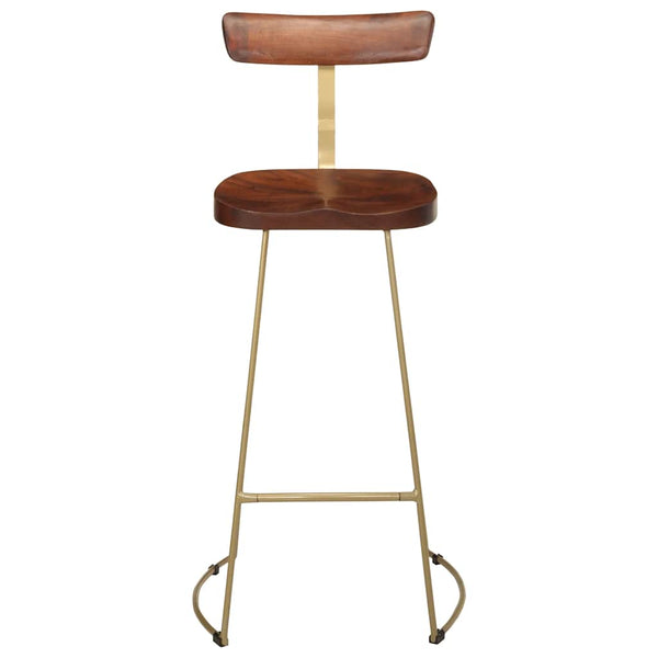 vidaXL Bar Stools 2 pcs 49x43x103 cm Solid Mango Wood