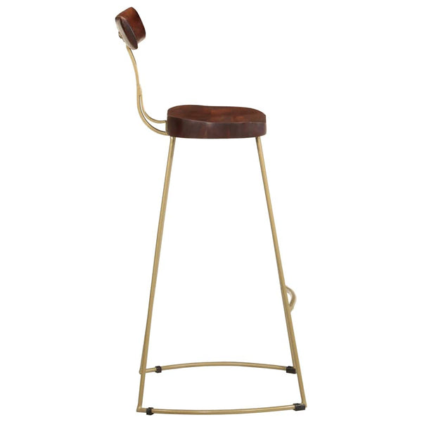 vidaXL Bar Stools 2 pcs 49x43x103 cm Solid Mango Wood