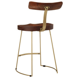 vidaXL Bar Stools 2 pcs 49x43x79 cm Solid Mango Wood