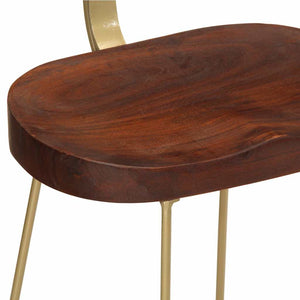 vidaXL Bar Stools 2 pcs 49x43x79 cm Solid Mango Wood
