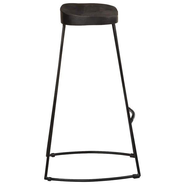 vidaXL Bar Stools 2 pcs Black 45x40x78 cm Solid Mango Wood