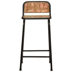 vidaXL Bar Stools 4 pcs 46x35.5x80 cm Solid Reclaimed Wood