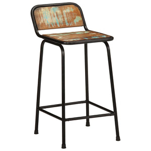 vidaXL Bar Stools 4 pcs 46x35.5x80 cm Solid Reclaimed Wood