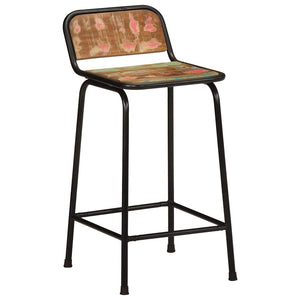 vidaXL Bar Stools 4 pcs 46x35.5x80 cm Solid Reclaimed Wood