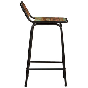 vidaXL Bar Stools 4 pcs 46x35.5x80 cm Solid Reclaimed Wood