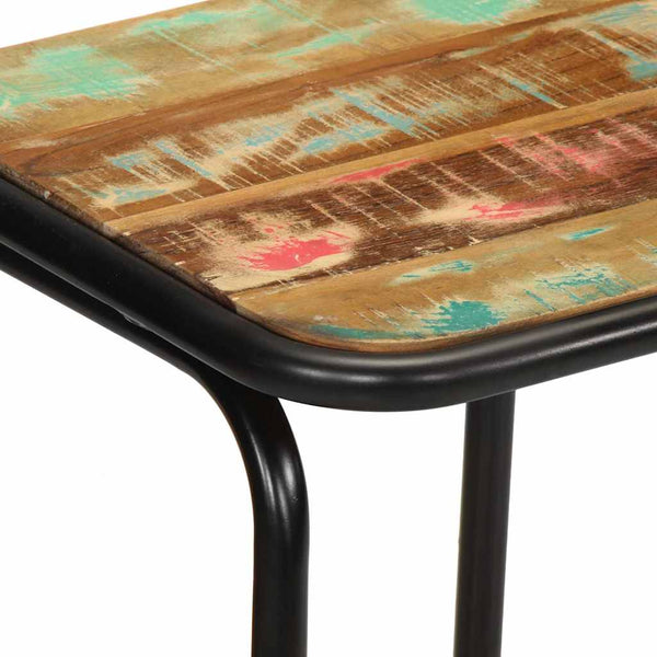 vidaXL Bar Stools 4 pcs 46x35.5x80 cm Solid Reclaimed Wood