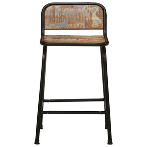 vidaXL Bar Stools 2 pcs. 46x35.5x70 cm Solid Reclaimed Wood