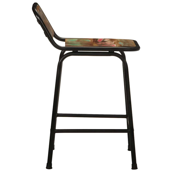 vidaXL Bar Stools 2 pcs. 46x35.5x70 cm Solid Reclaimed Wood