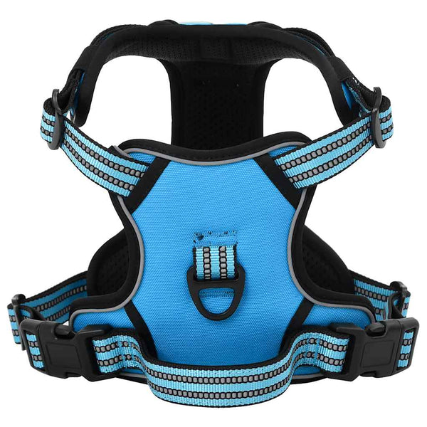 Reflektierendes Hundegeschirr Blau Größe M