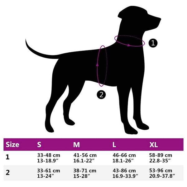 Reflektierendes Hundegeschirr Rosa M