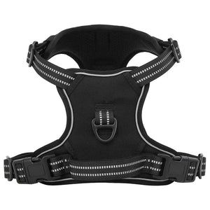 Reflektierendes Hundegeschirr Schwarz XL