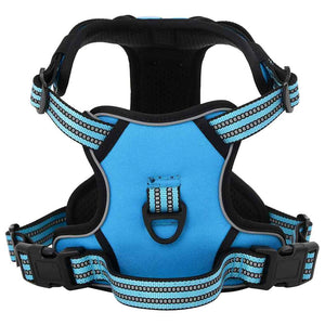 Reflektierendes, verstellbares Hundegeschirr Blau XL