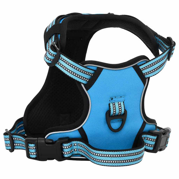 Reflektierendes, verstellbares Hundegeschirr Blau XL